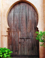 Brown Senior Islamic Style Wood Door Photography Backdrop Shopbackdrop