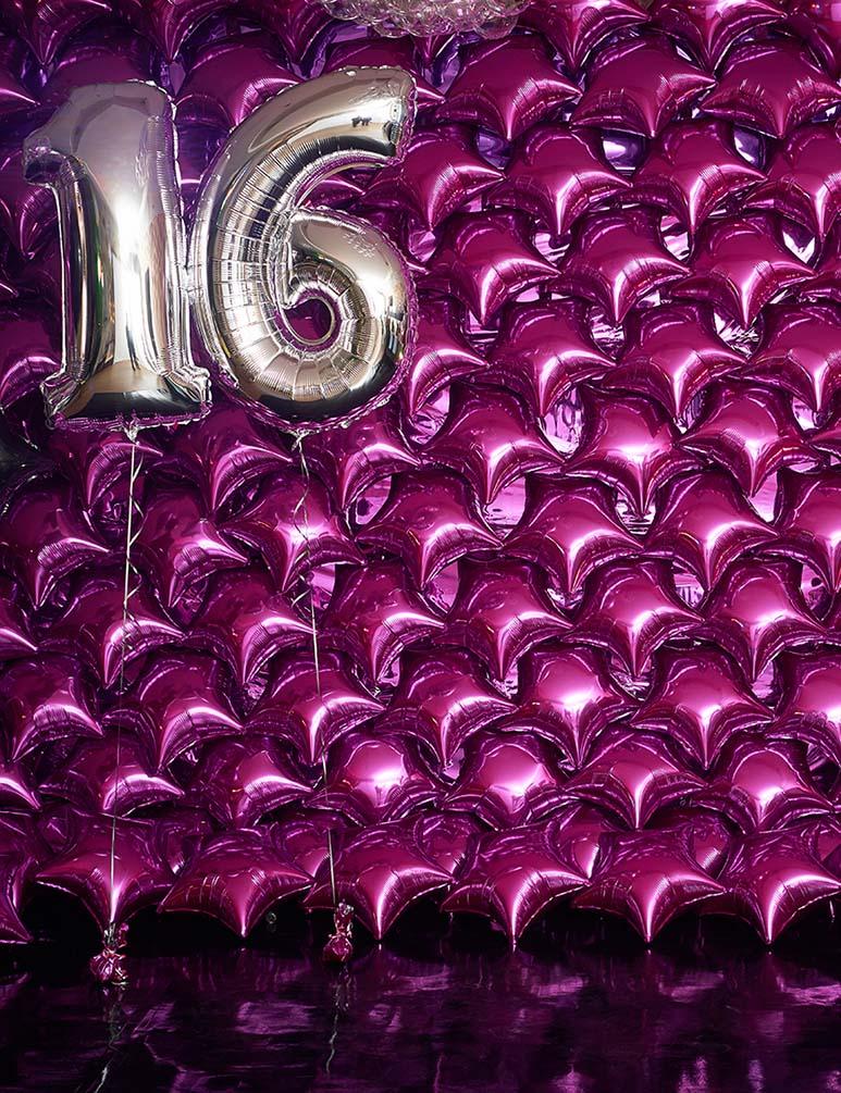 Celebrate Purple Balloons From Sixteen Birthday Party Photography Backdrop J-0740 Shopbackdrop