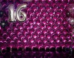 Celebrate Purple Balloons From Sixteen Birthday Party Photography Backdrop J-0740 Shopbackdrop