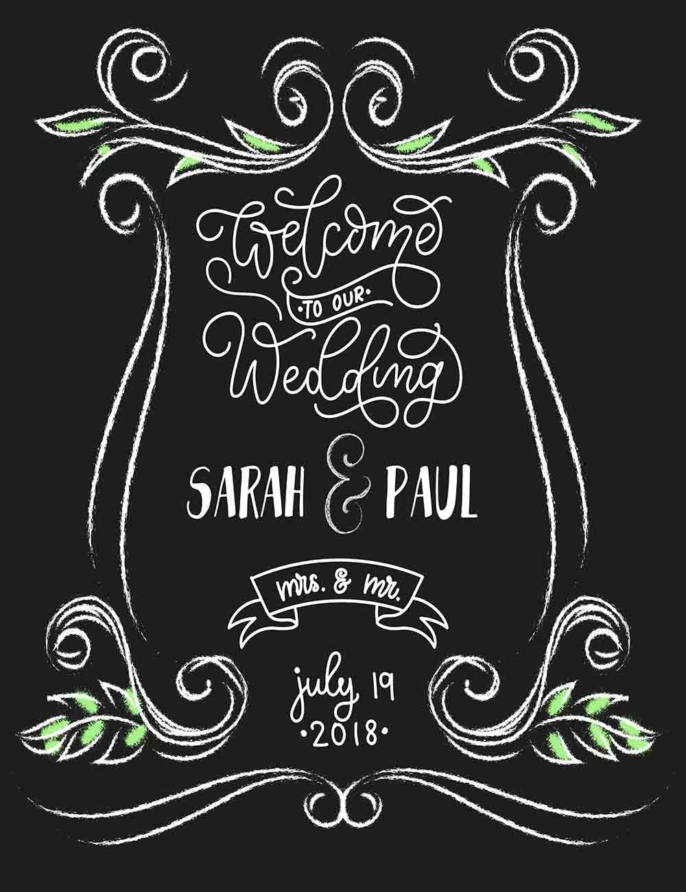 Chalkboard Painted Custom Wedding Photography  Fabric Backdrop Shopbackdrop
