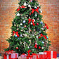 Christmas Tree Full Of Gift Before Red Brick Wall Photography For Holiday Backdrop Shopbackdrop