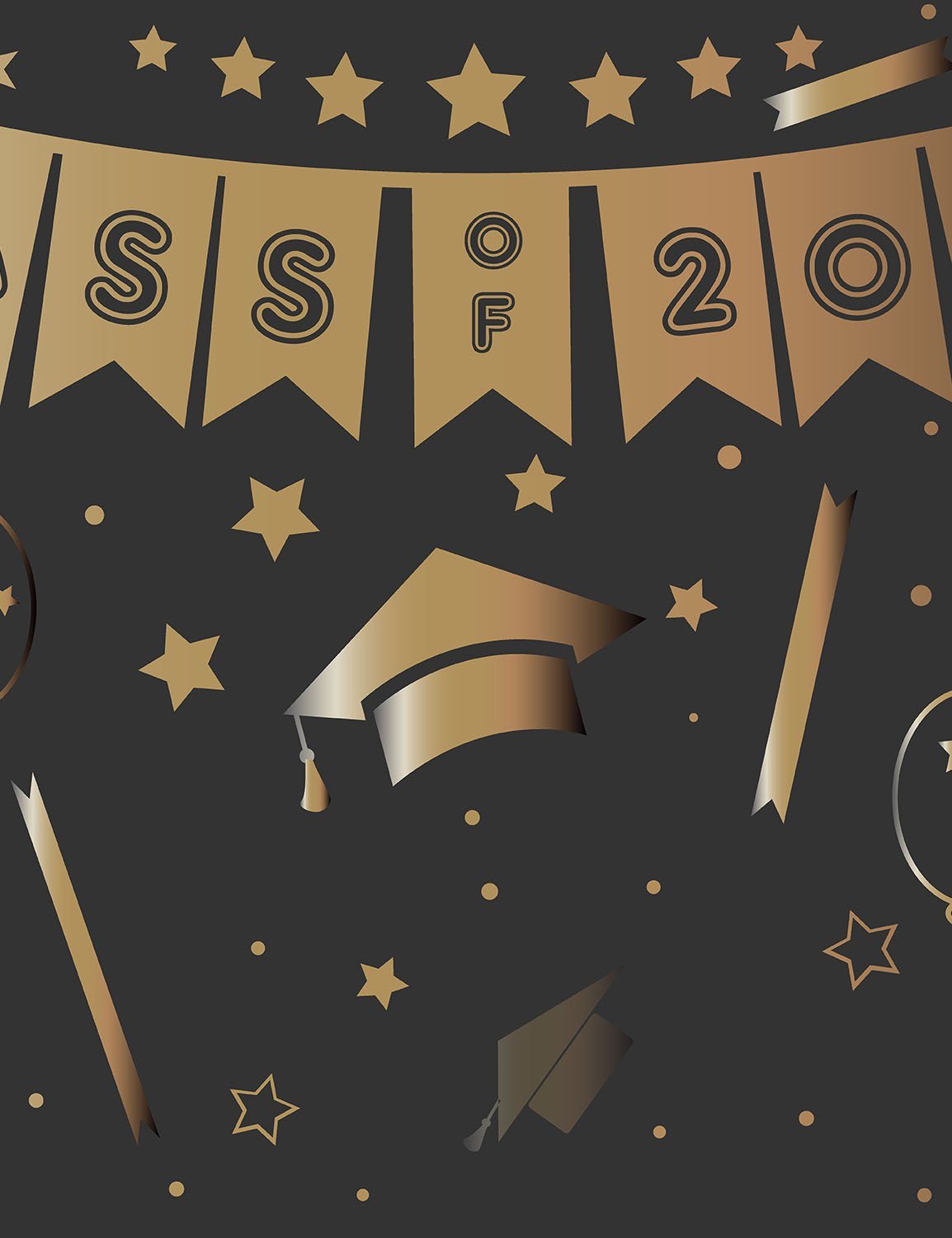 Class Of 2018 Graduation Gold Patterns Backdrop Shopbackdrop
