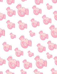 Custom Step And Repeat Pink Pigs Photography Backdrop  J-0142 Shopbackdrop