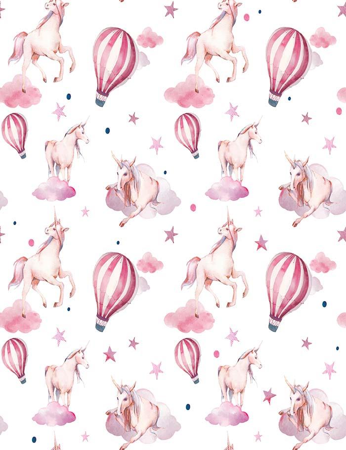 Custom Step And Repeat Unicorn Hot AIr Balloons Photography Backdrop Shopbackdrop
