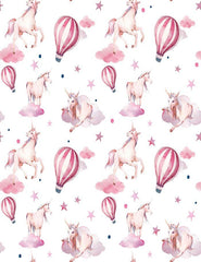 Custom Step And Repeat Unicorn Hot AIr Balloons Photography Backdrop Shopbackdrop
