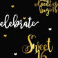 Custom Sweet 16th Birthday With Black Background Backdrop Shopbackdrop