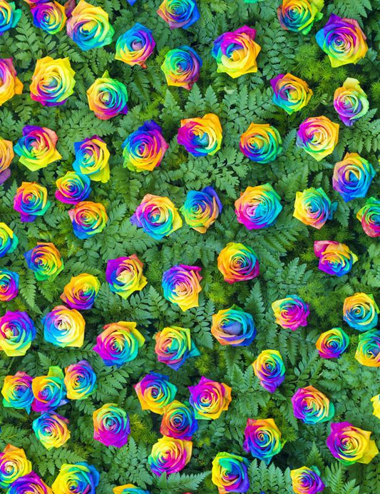 Custom Wedding Rainbow Rose Wall Photography Backdrop Shopbackdrop