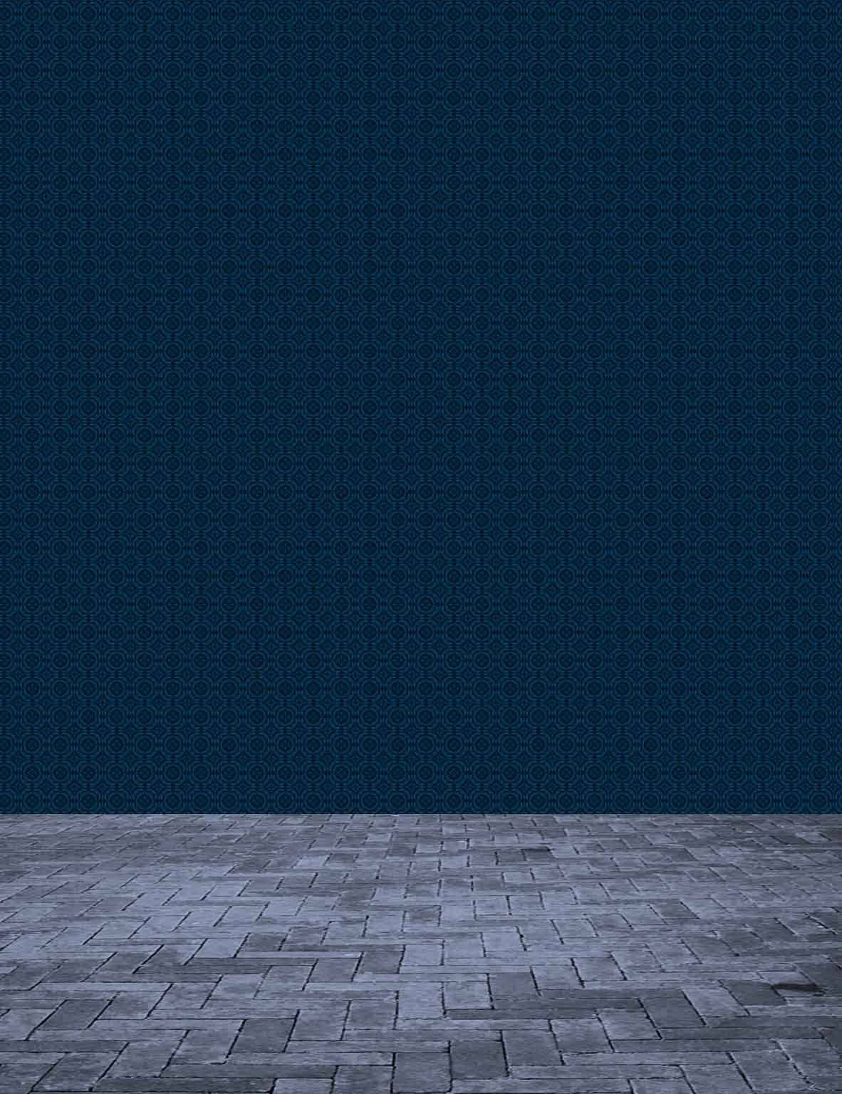 Deep Blue Background With Wood Floor Backdrop For Photography Shopbackdrop