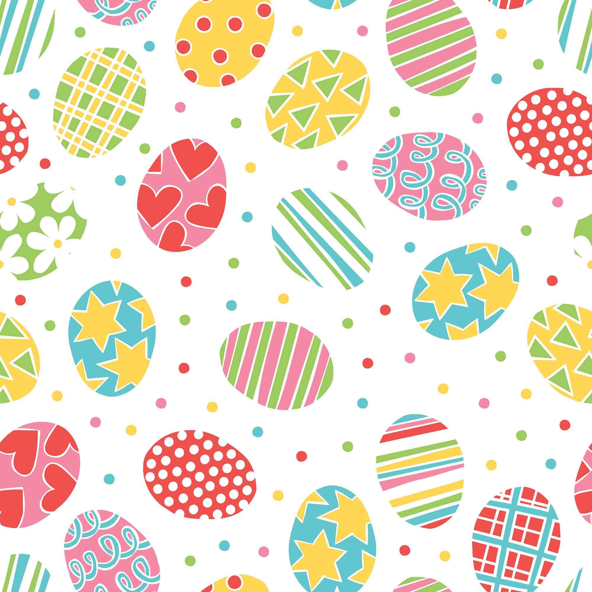Easter Eggs Printed White Paper Photography Backdrop Shopbackdrop