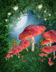 Fantastic Mushroom For Children Photography Backdrop J-0444 Shopbackdrop