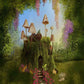 Fantasy House On Tree Trunk With Mushrooms In Forest Photography Backdrop J-0310 Shopbackdrop