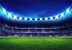 Football Field Under The Spotlight Backdrop For 2018 World Cup Shopbackdrop
