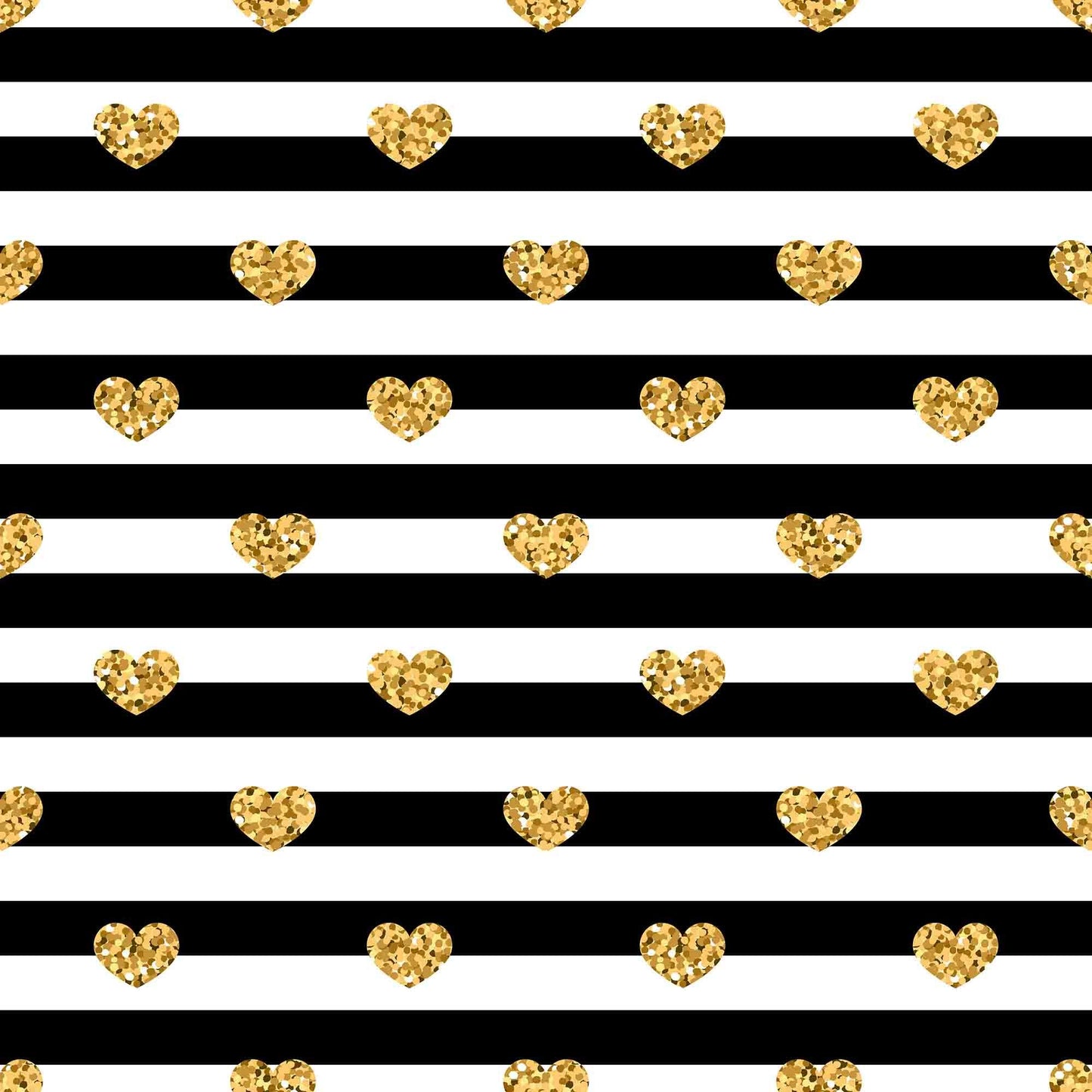 Gold Hearts Printed On Black Stripes Backdrop For Photography Shopbackdrop