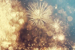 Golden Fireworks In Sky For New Year Photography Backdrop J-0176 Shopbackdrop