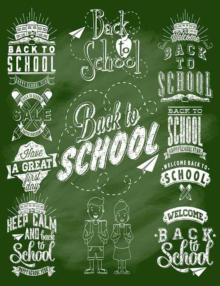 Green Chalkboard Painted Back To School For Children Photography Backdrop J-0060 Shopbackdrop