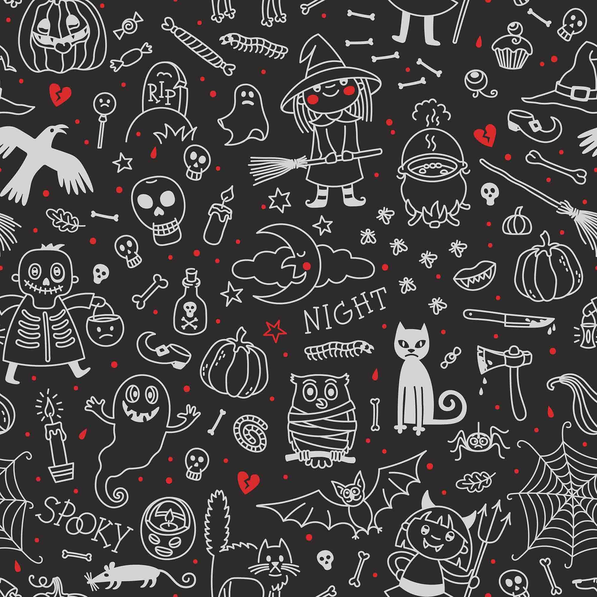 Halloween Printed On Chalkboard Background For Holiday Backdrop Shopbackdrop