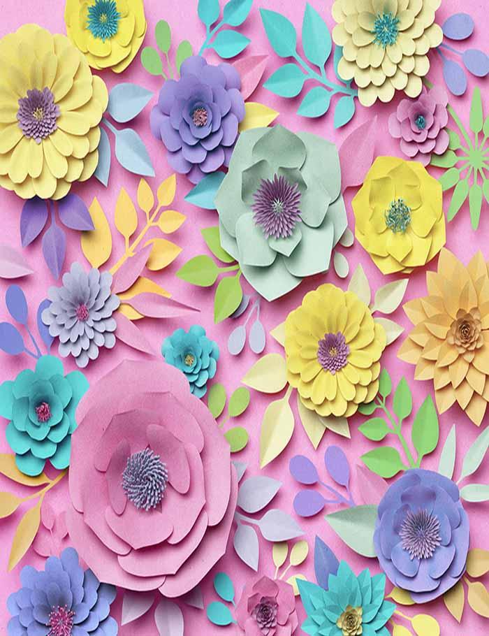 Paper Flower Wall Wedding Backdrop Wedding Floral Wall White