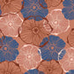Painted Blue Orange Flower Photography Backdrop J-0111 Shopbackdrop