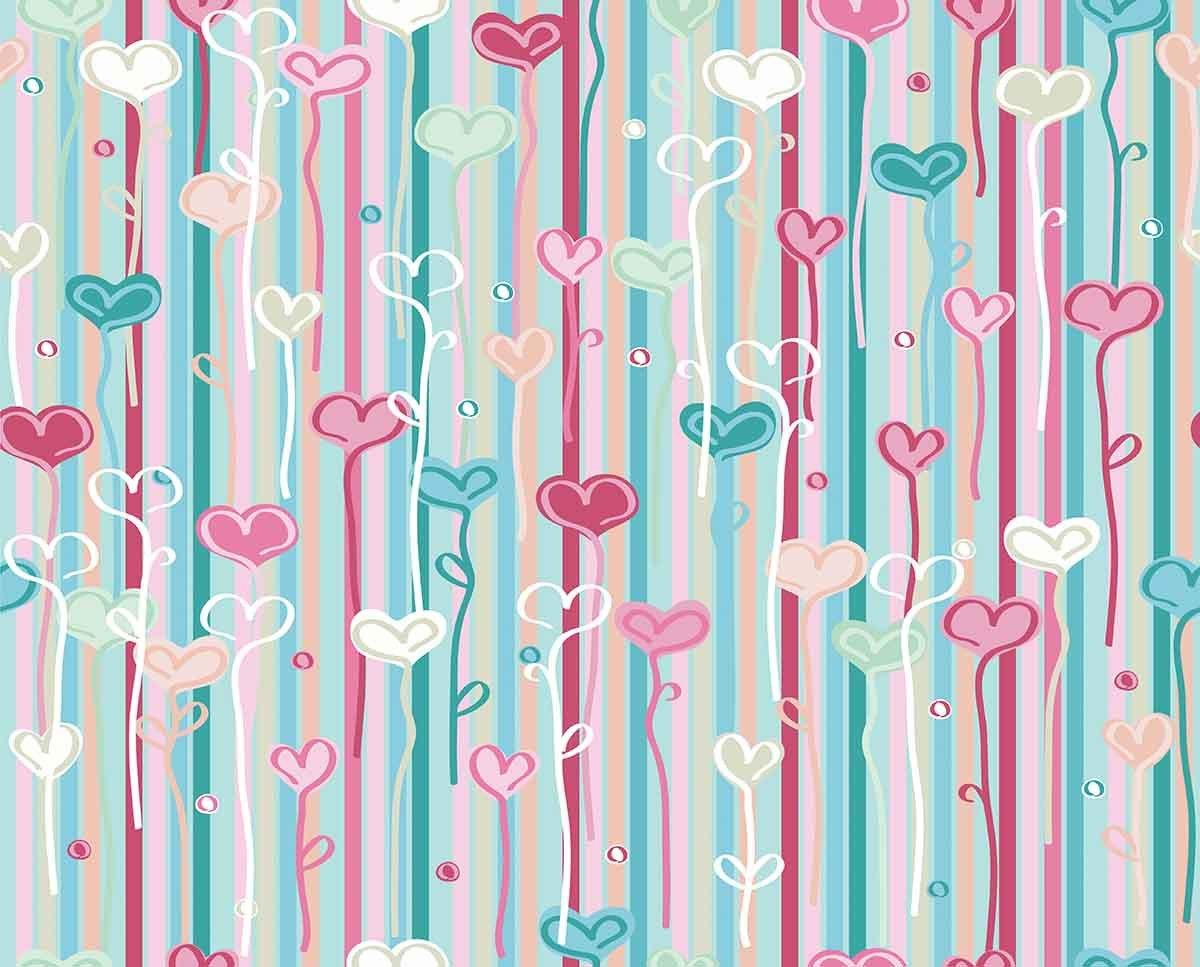 Painted Colorful Hearts For Children Show Photography Backdrop J-0058 Shopbackdrop