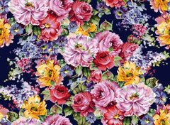 Hand Painted Flowers Photography Backdrop J-0807 Shopbackdrop