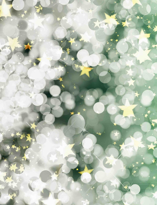 Light Silver Bokeh And Golden Start Sparkle Photography Backdrop Shopbackdrop