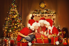 Room Christmas Tree Fireplace Lights With Lit Candle Photography Backdrop J-0067 Shopbackdrop