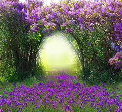 Magic Spring With Purple Flower Photography Backdrop J-0516 Shopbackdrop