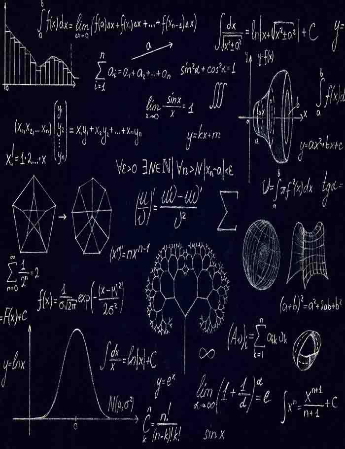 Physics And Math Backdrop Math Physics Formulas And Symbol On Blackboard Photography Backdrop J ...