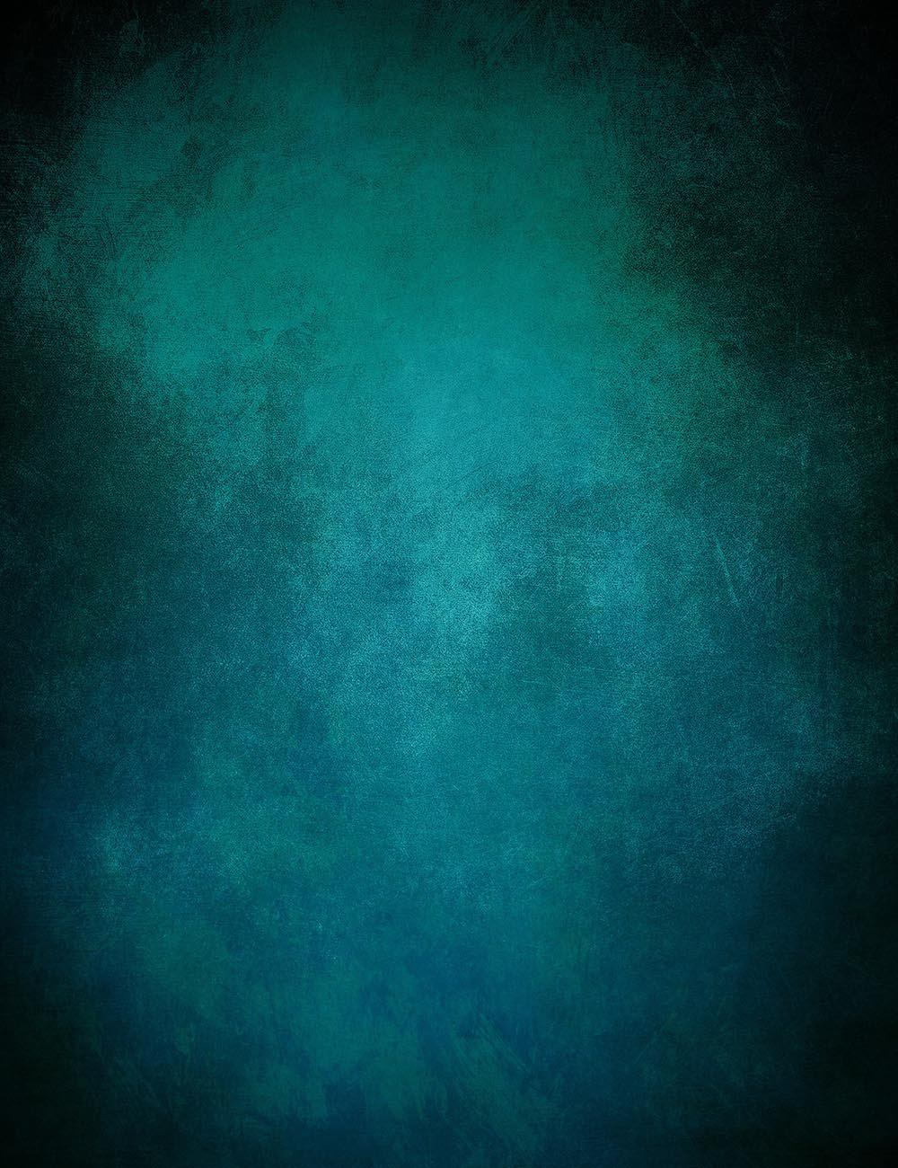 Oil Painted Dark Cyan With Black Around Edges Photography Backdrop J-0707 Shopbackdrop