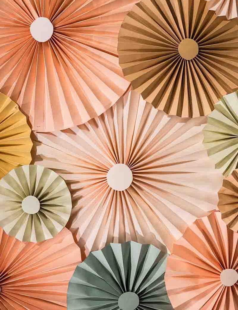 Orang Brown Hand Made Pinwheel Backdrop For Wedding Photography J-0027 ...