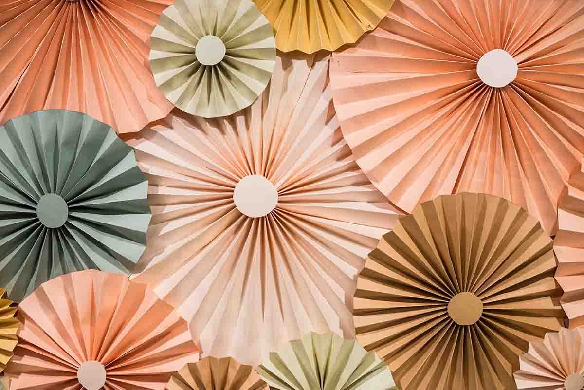 Orang Brown Hand Made Pinwheel Backdrop For Wedding Photography J-0027 ...