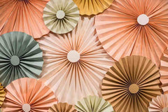 Orang Brown Hand Made Pinwheel Backdrop For Wedding Photography J-0027 Shopbackdrop