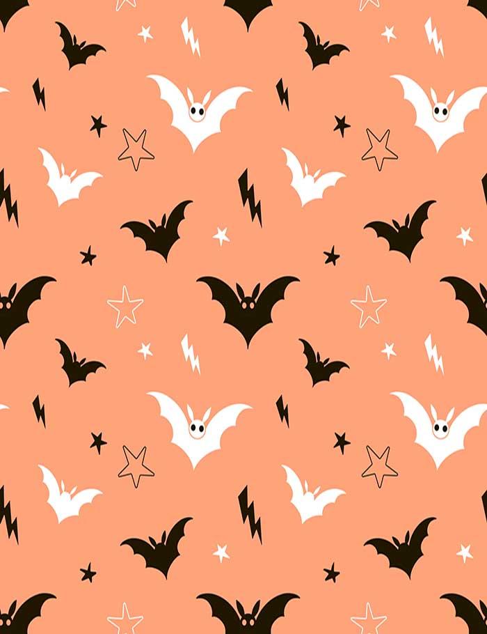 Painted Bat And Star With Orange Background Photography Backdrop J-0206 Shopbackdrop