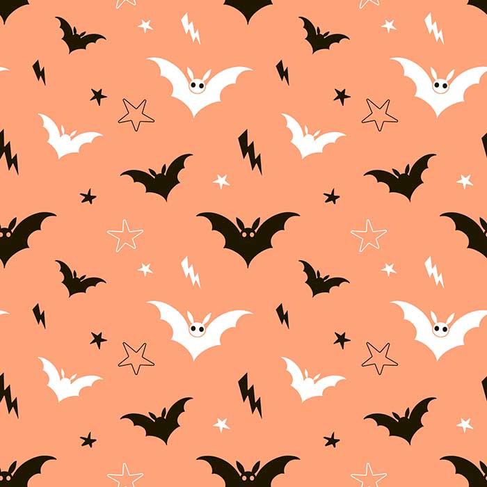 Painted Bat And Star With Orange Background Photography Backdrop J-0206 Shopbackdrop