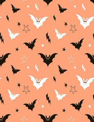 Painted Bat And Star With Orange Background Photography Backdrop J-0206 Shopbackdrop