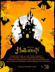Painted Castle For Halloween Holiday Photography Backdrop Shopbackdrop