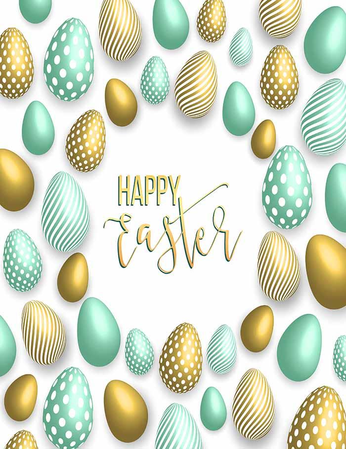 Painted Colorful Easter Eggs For Celebrate Holiday Photography Backdrop J-0017 Shopbackdrop