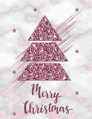 Painted Purple Christmas Tree On Marble Photography Backdrop  J-0426 Shopbackdrop