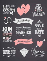 Painted Wedding Love On Chalkboard For Marry Photography Backdrop Shopbackdrop