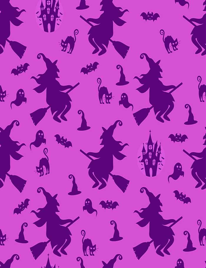 Painted Witch Cats Step And Repeat Photography Backdrop  J-0193 Shopbackdrop