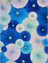 Pinwheel Rosettes Blue And Green Backdrop For Photography Shopbackdrop