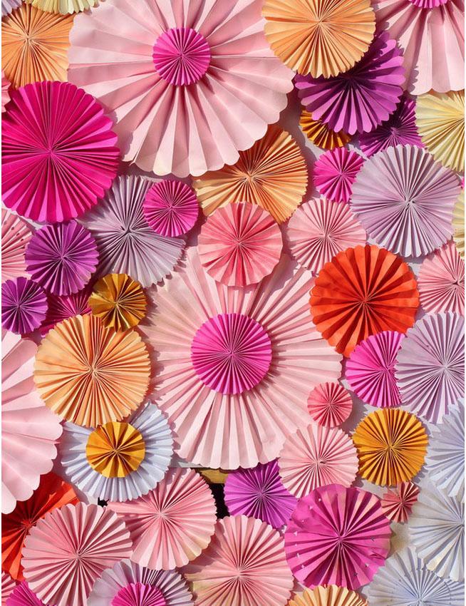 Pinwheel Rosettes Red Pink And Orange Photography Backdrop Shopbackdrop