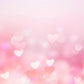Printed Bokeh Pink Hearts For Love Photography Backdrop Shopbackdrop