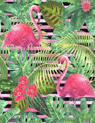 Printed Flamingos Jungle Summer Backdrop For Children Photography Shopbackdrop
