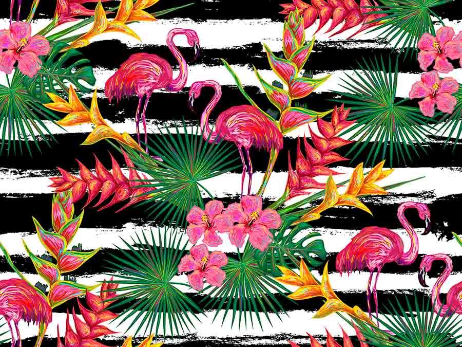 Printed Flamingos Tropical Plants For Children Summer Photography Backdrop Shopbackdrop