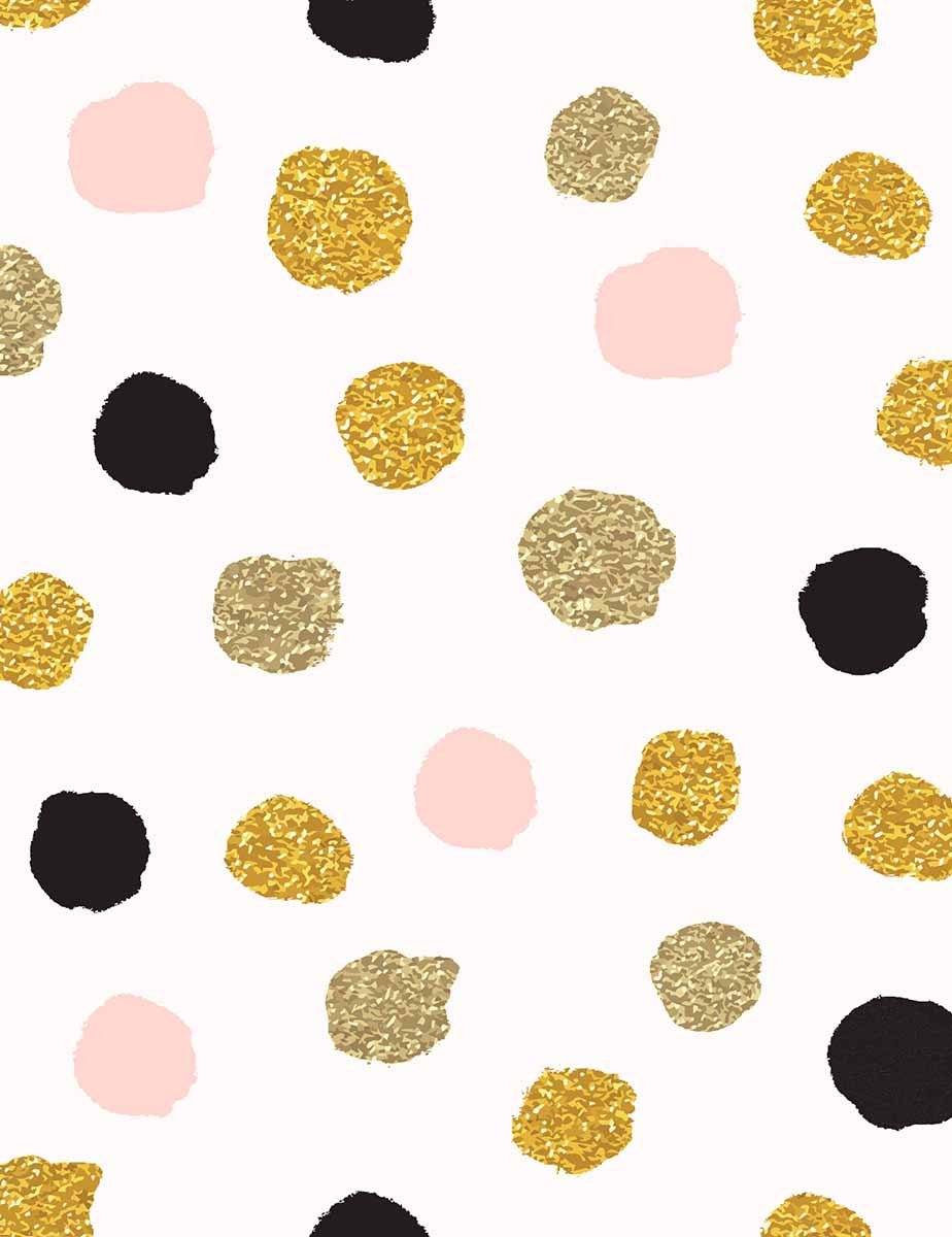 Printed Gold Polka Dots Backdrop For Children Photo Studio Shopbackdrop