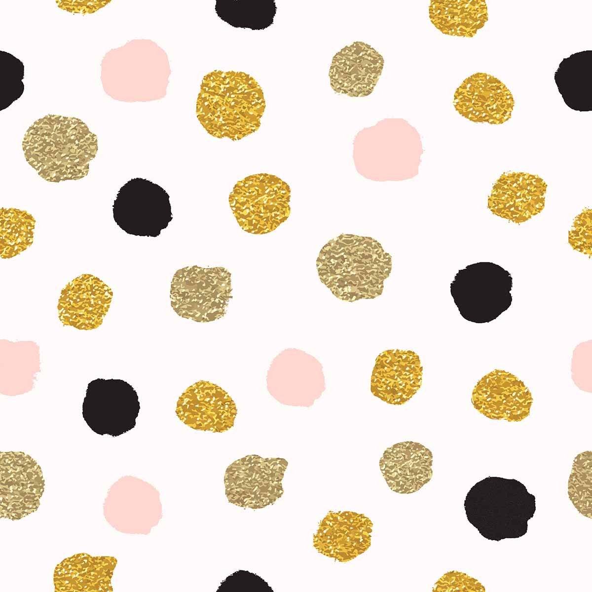 Printed Gold Polka Dots Backdrop For Children Photo Studio Shopbackdrop