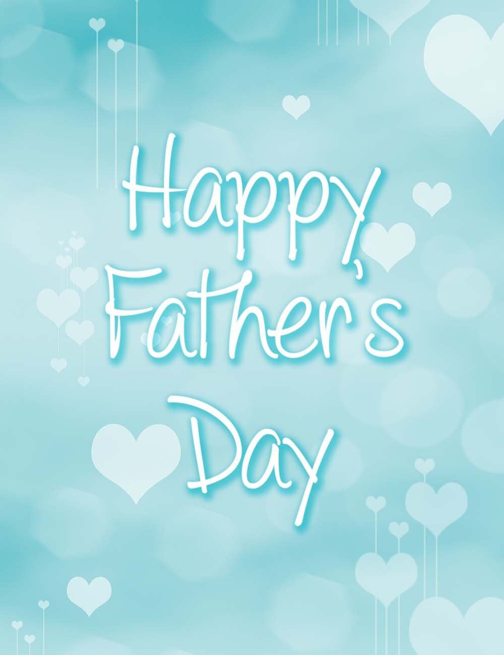 Printed Green Blue Happy Father's Day For Holiday Photography Backdrop Shopbackdrop