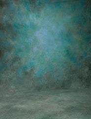 Printed Green With Little Blue Abstract Photography Backdrop J-0541 Shopbackdrop