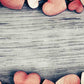 Red Heart Blocks Beside On Wood Floor Backdrop Shopbackdrop